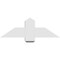 Ekena Millwork Eugene Architectural Grade PVC Gable Bracket, 36"W x 12"H x 6"D x 6"F, 8/12 Pitch GBP036X12X0606EUG00 - alternate 4